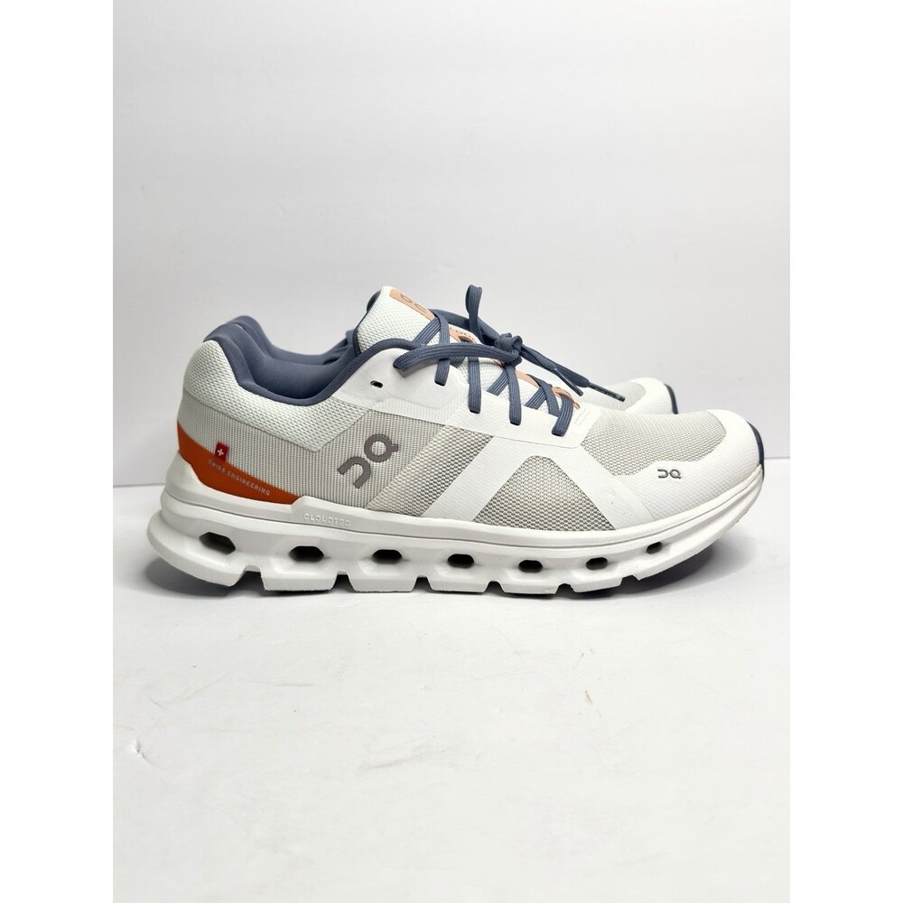 ON CLOUDRUNNER Women's 10.5  Running Sneaker White/Orange NIB